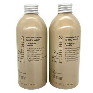Hey Humans Lavender Vanilla Body Wash New